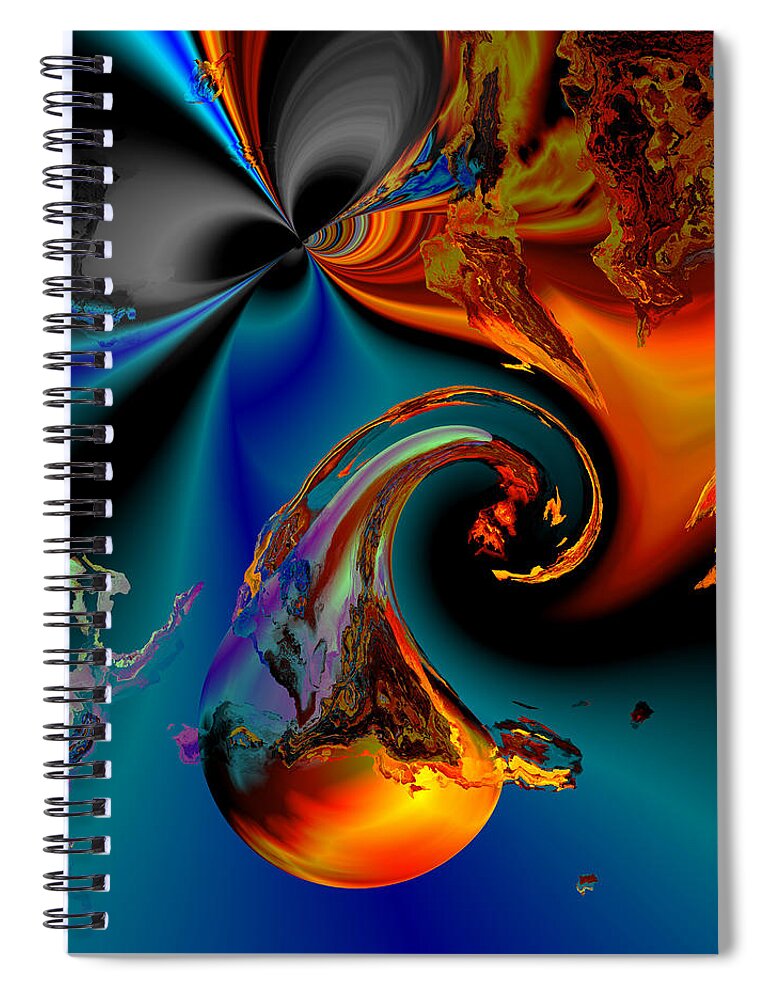 Digital Spiral Notebook featuring the digital art Plate 291 by Claude McCoy