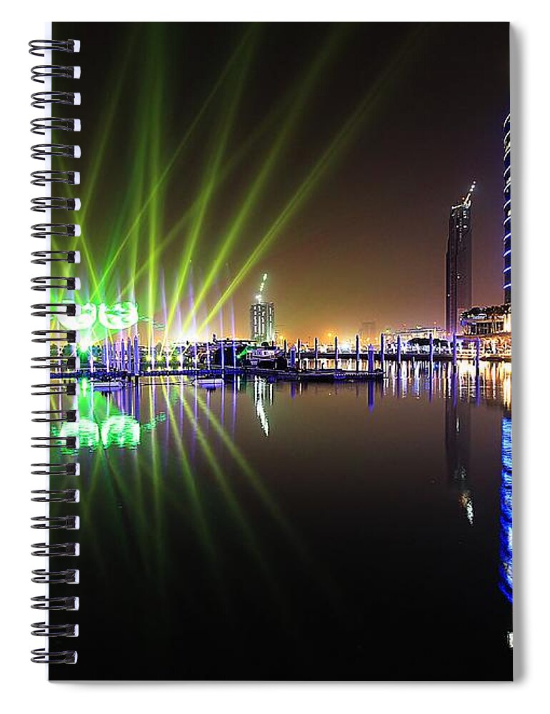 Tranquility Spiral Notebook featuring the photograph Play Of Light by By Neelima Muneef