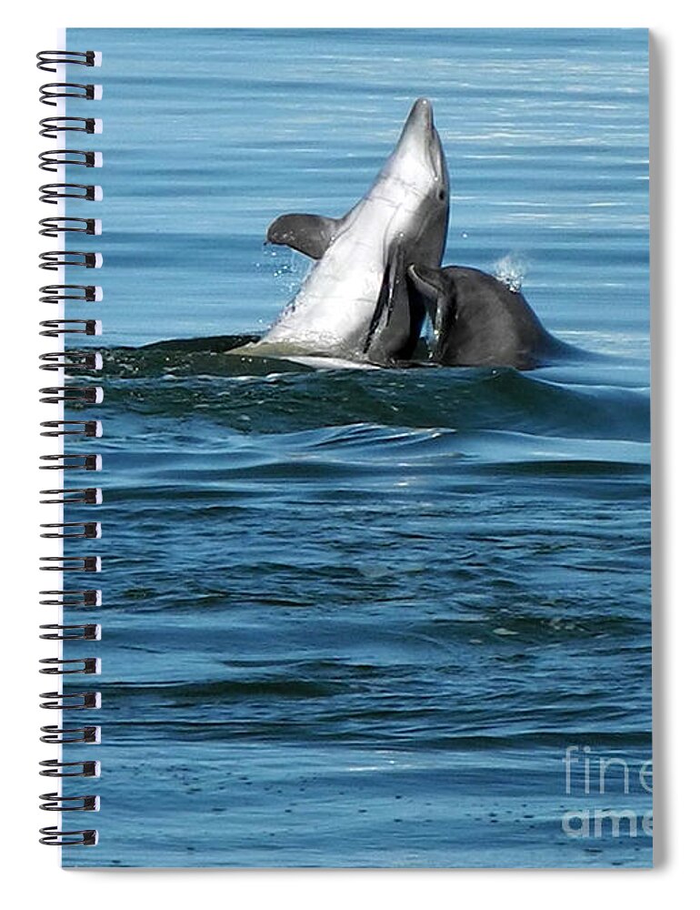 Landscape Spiral Notebook featuring the photograph Playing with Mom by Sami Martin