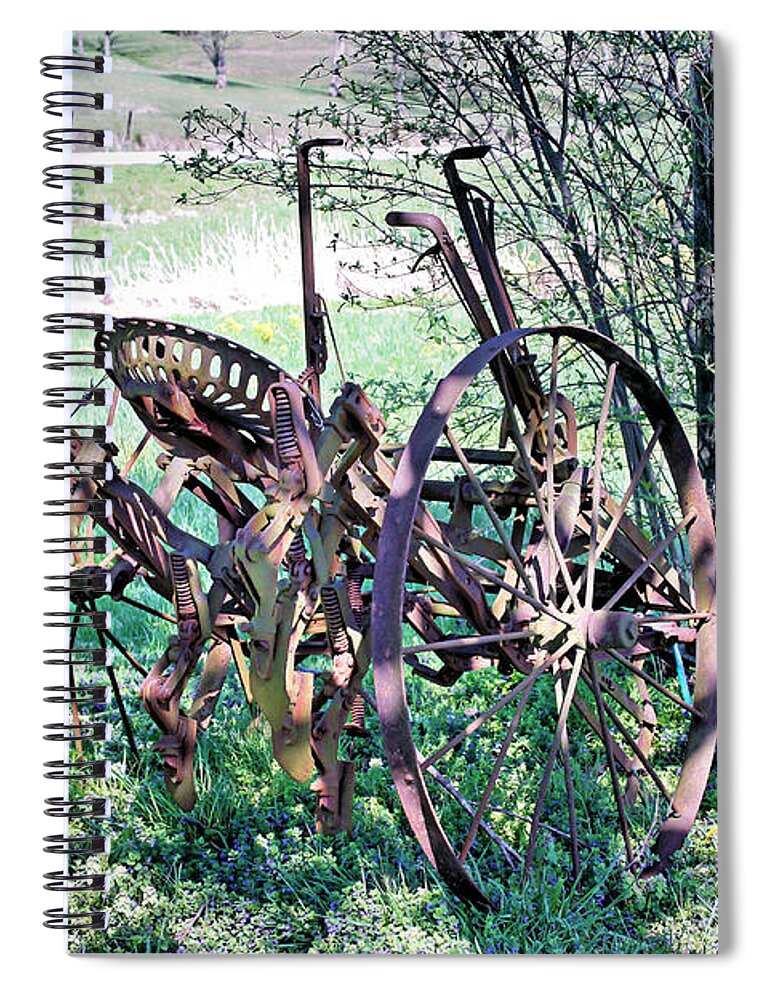 Plow Spiral Notebook featuring the photograph Plowed Out by Kristin Elmquist