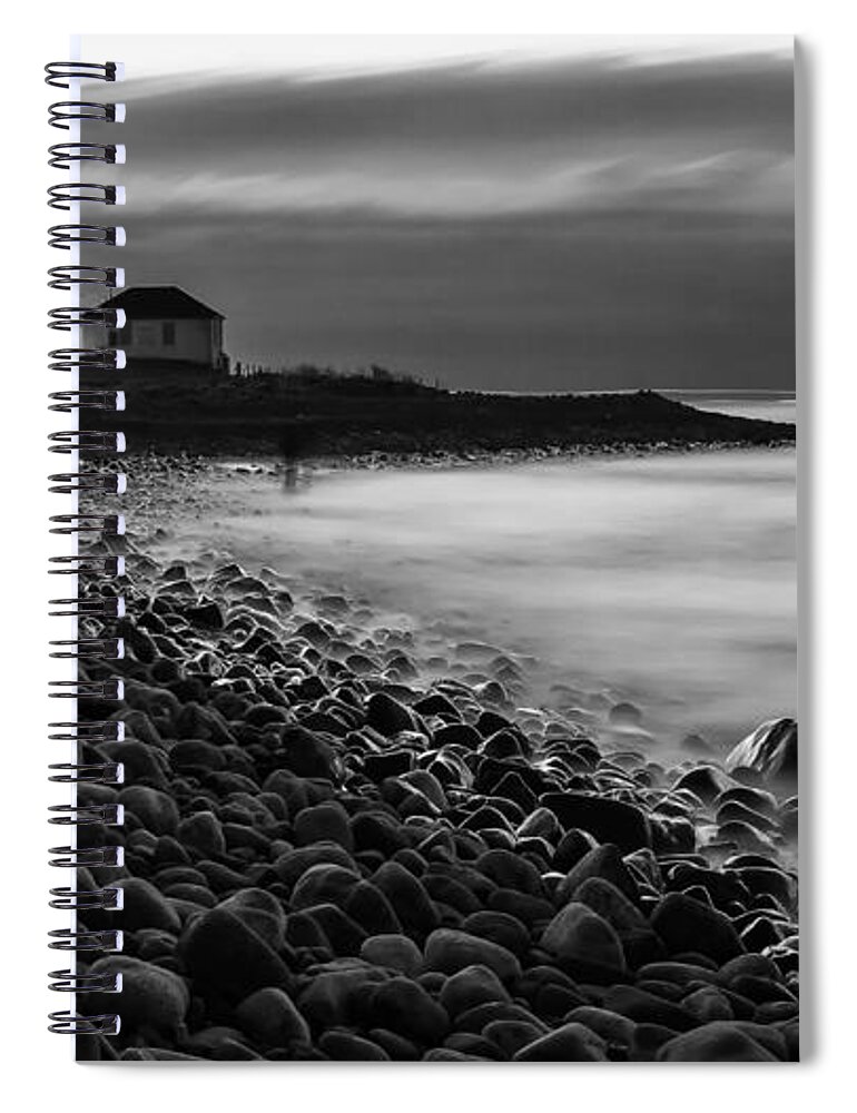 Point Judith Spiral Notebook featuring the photograph Nautical Ghosts by Bryan Bzdula