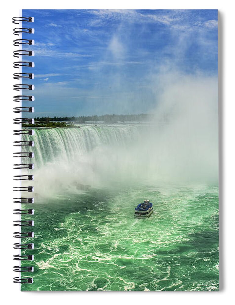 Nina Stavlund Spiral Notebook featuring the photograph Point of Land cut in Two.. by Nina Stavlund