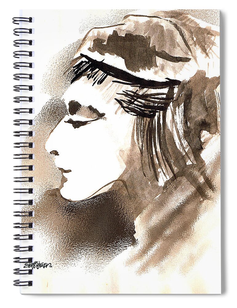 Poise Spiral Notebook featuring the digital art Poise by Seth Weaver
