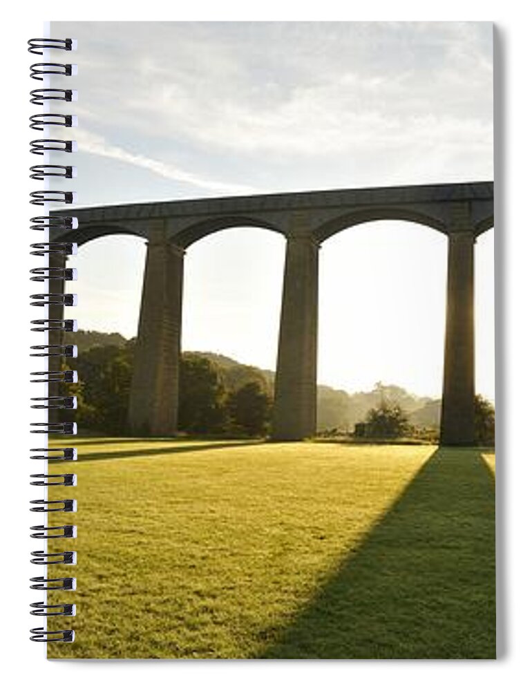 Arch Spiral Notebook featuring the photograph Pontcysyllte Aqueduct At Sunrise by Alasdairjames