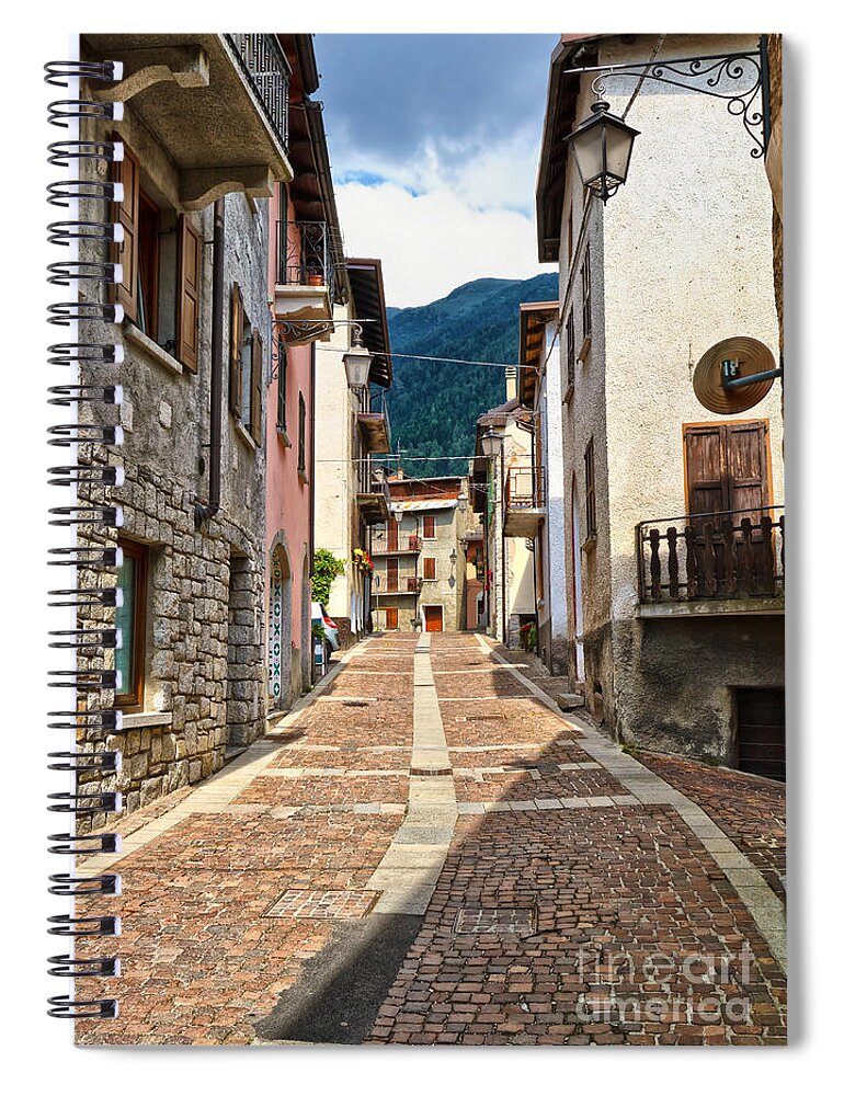 Alpine Spiral Notebook featuring the photograph Pontedilegno - Italy by Antonio Scarpi