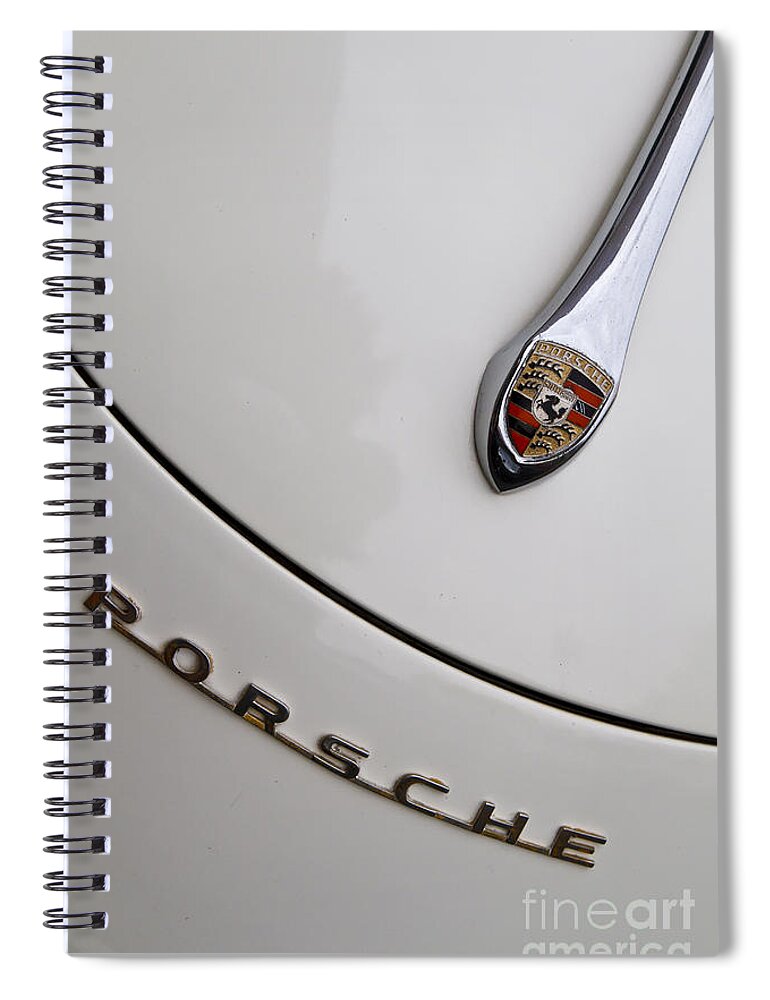 Porsche Spiral Notebook featuring the photograph Porsche 356A by Dennis Hedberg