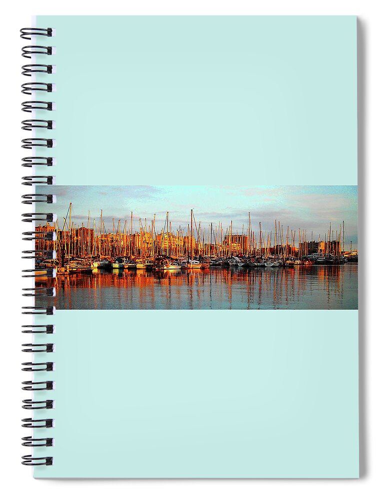Europe Spiral Notebook featuring the photograph Port Vell - Barcelona by Juergen Weiss