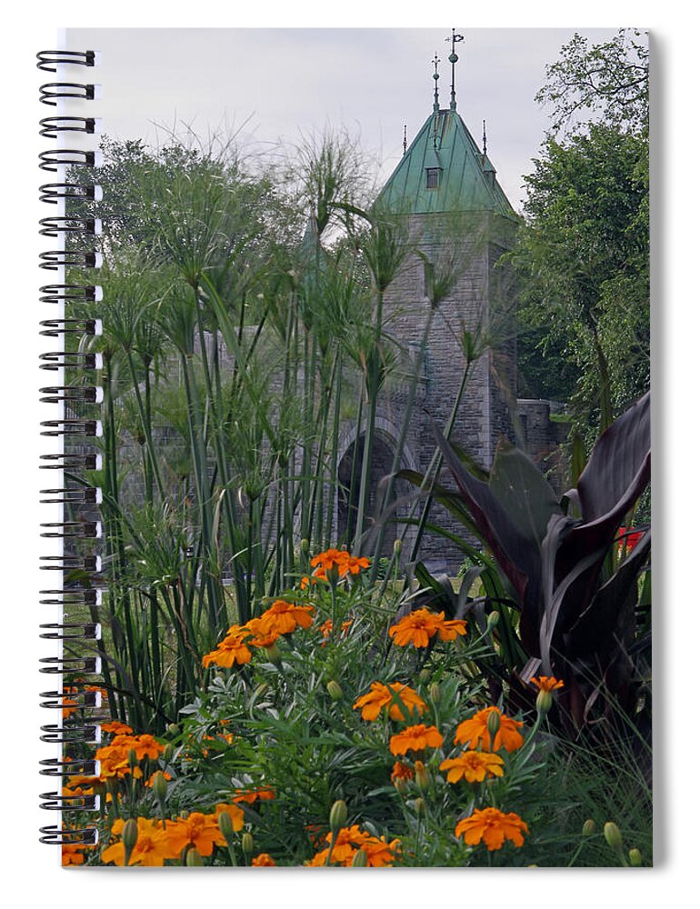 Porte Spiral Notebook featuring the photograph Porte Saint-Louis in Quebec City by Juergen Roth