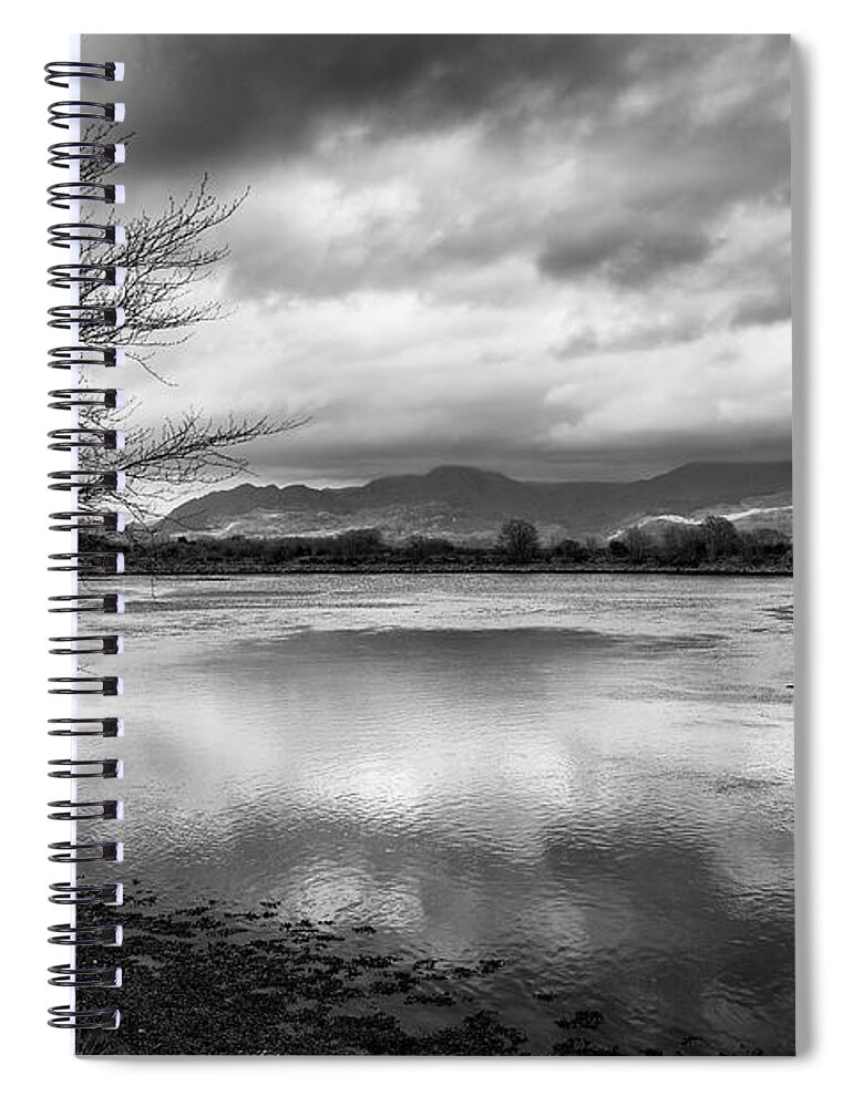 Porthmadog Spiral Notebook featuring the photograph Porthmadog Lagoon by Ann Garrett