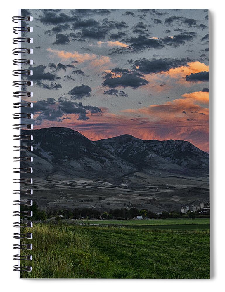 Mountains Spiral Notebook featuring the photograph Portneuf Range by Erika Fawcett