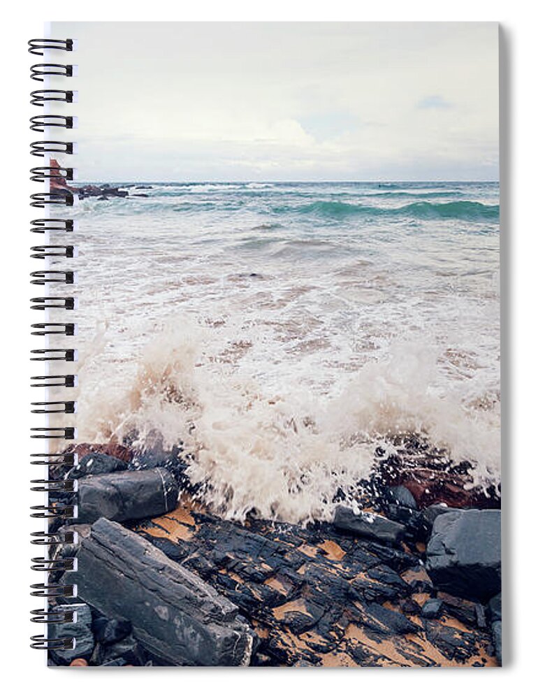 Algarve Spiral Notebook featuring the photograph Portugal, View Of Ponta Ruiva Beach by Westend61