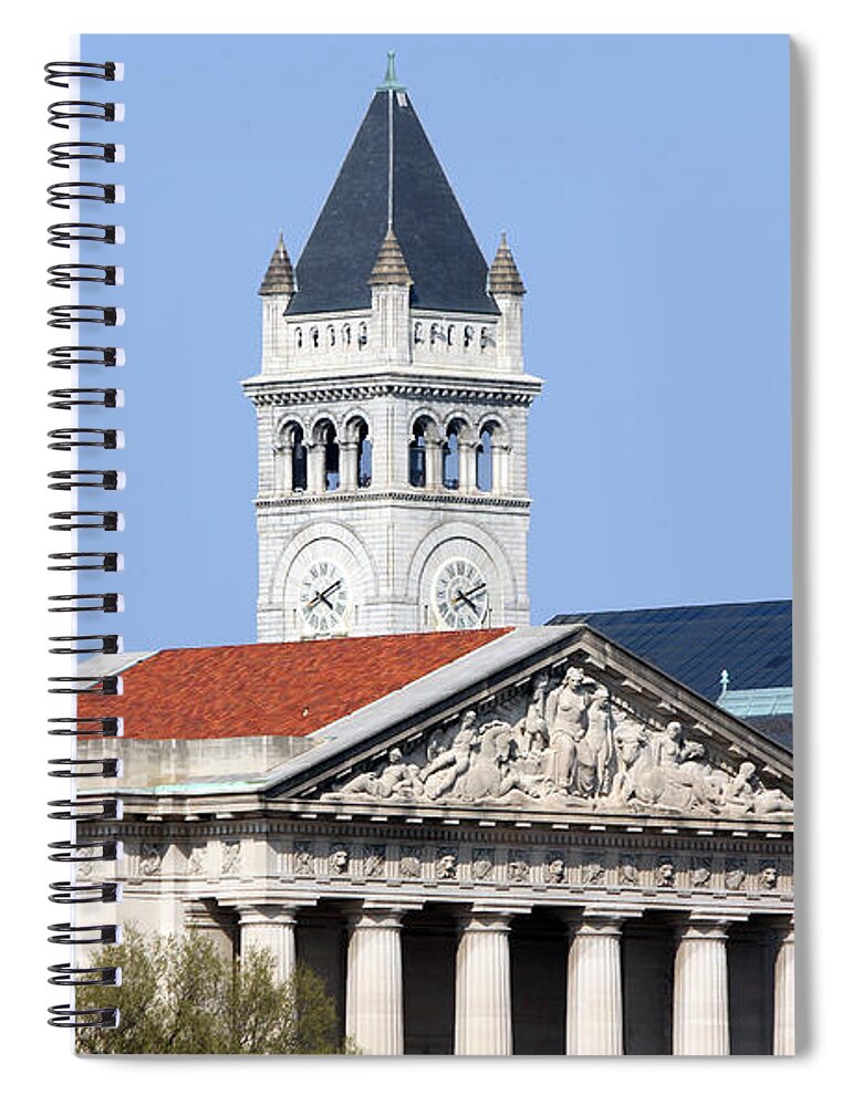 Post Office Pavilion Spiral Notebook featuring the photograph Post Office Pavilion Washington DC 1129 by Jack Schultz