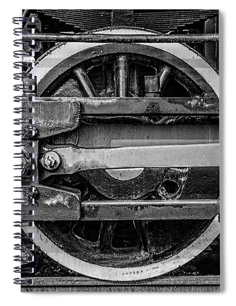 Steam Spiral Notebook featuring the photograph Power Stroke by Ken Smith