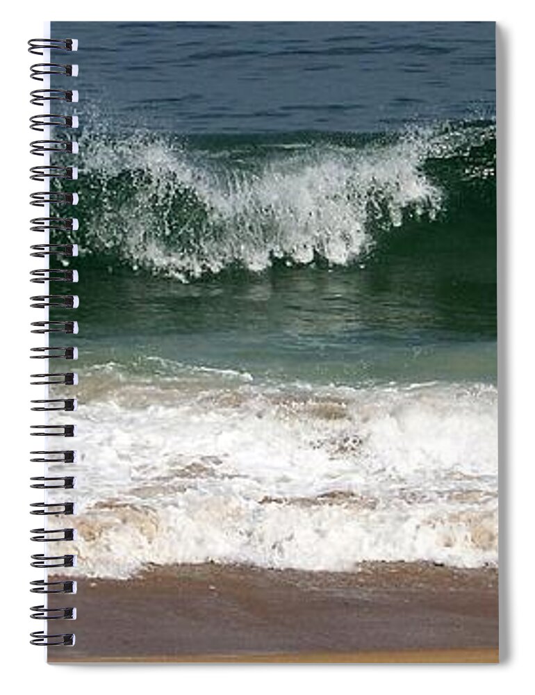 Cresting Wave Spiral Notebook featuring the photograph Pretty Wave by Eunice Miller