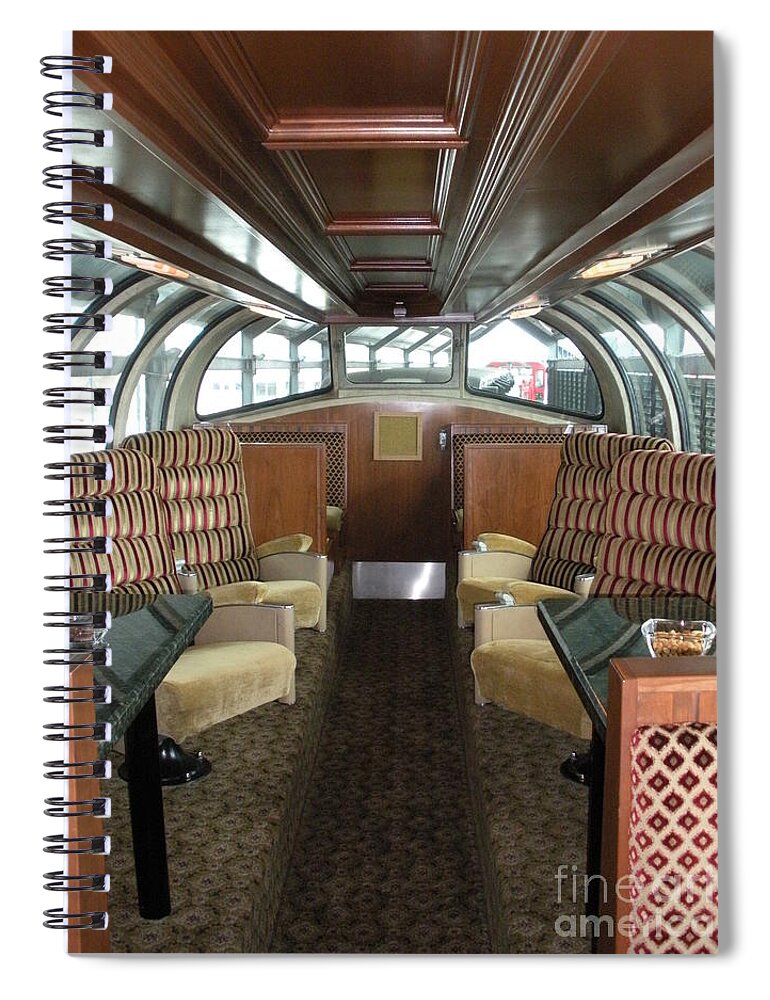 Dome Car Spiral Notebook featuring the photograph Private Dome Rail Car by Joseph Baril