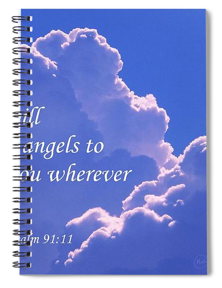 Psalm 91:11 Spiral Notebook featuring the photograph Promise of Protection by Robert ONeil