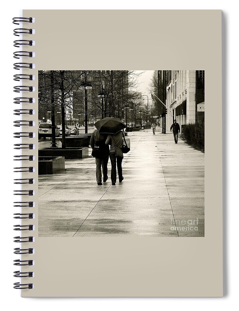 People Spiral Notebook featuring the photograph Protection by Frank J Casella