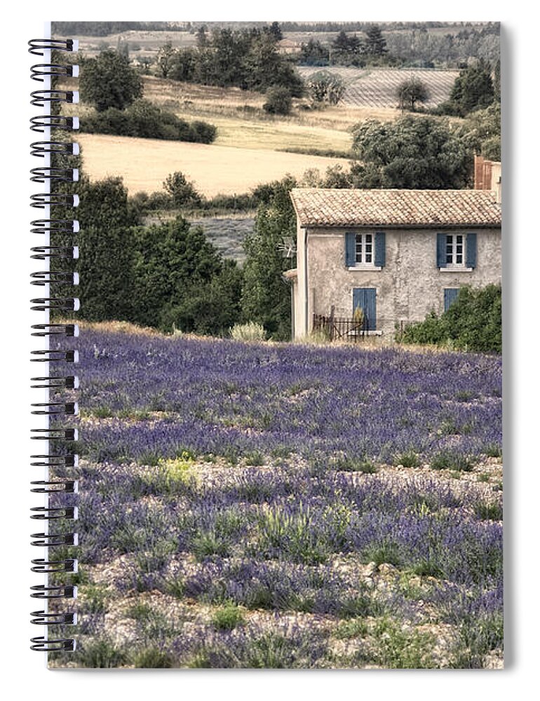 Landscape Spiral Notebook featuring the photograph Provencal by Joachim G Pinkawa