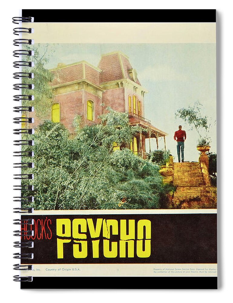 Psycho Spiral Notebook featuring the photograph Psycho by Georgia Clare