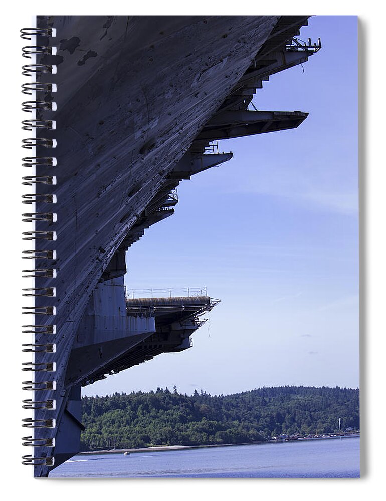  The Independence Spiral Notebook featuring the photograph Puget Sound Naval Shipyard WA7 by Cathy Anderson