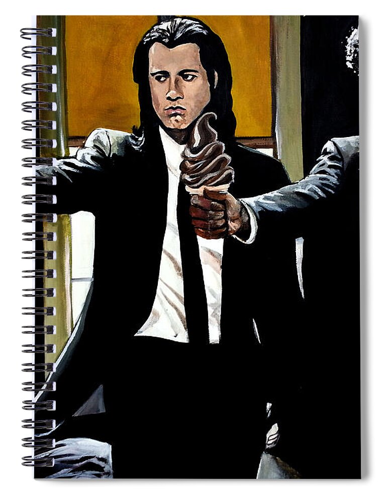 Pulp Fiction Spiral Notebook featuring the painting Pulp Ice Cream by Tom Carlton