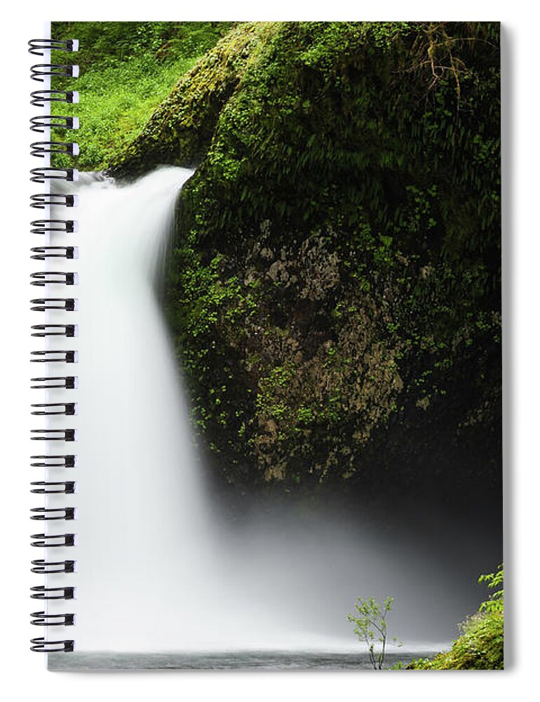 Scenics Spiral Notebook featuring the photograph Punch Bowl Falls Columbia River Gorge by Fotovoyager