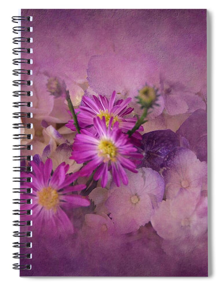 Purple Spiral Notebook featuring the photograph Purple Haze by Carla Parris