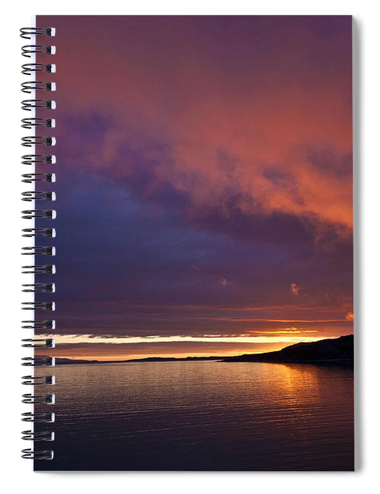 Heiko Spiral Notebook featuring the photograph Purple Skies by Heiko Koehrer-Wagner