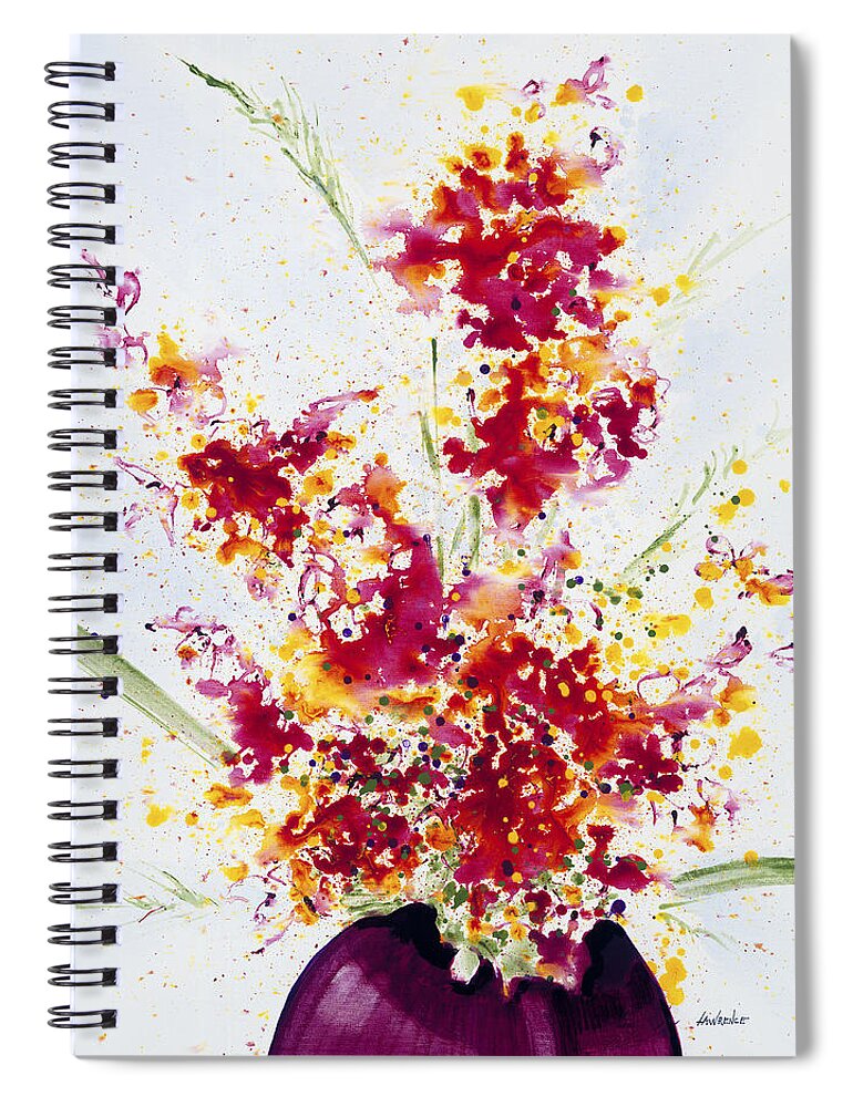 Aesthetic Spiral Notebook featuring the painting Purposeful Season by Jerome Lawrence
