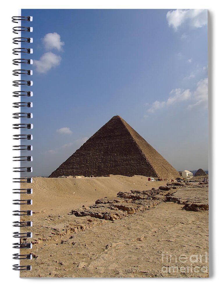 Pyramids Spiral Notebook featuring the photograph Pyramids Of Giza 30 by Antony McAulay