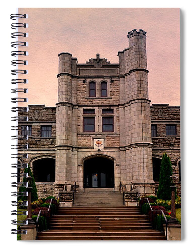 Castle Spiral Notebook featuring the photograph Pythian Castle by Deena Stoddard