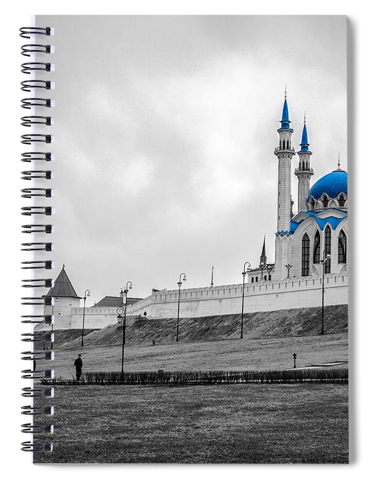 Islam Spiral Notebook featuring the photograph Qolsharif mosque by Alexey Stiop