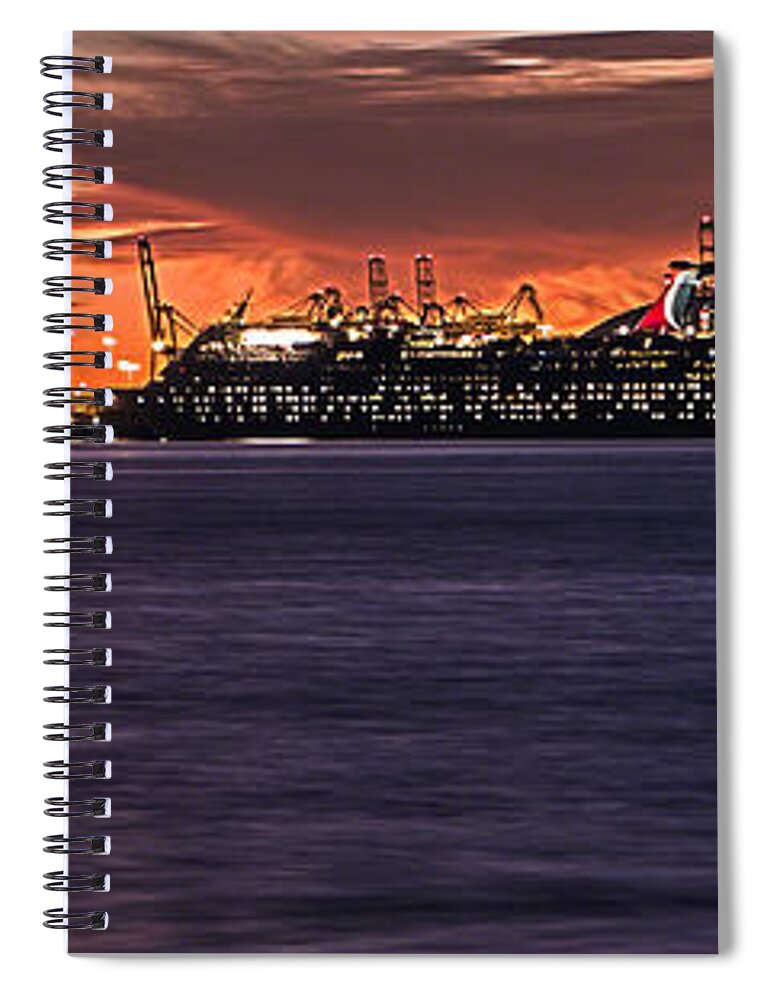 Blue Hour Spiral Notebook featuring the photograph Queen And Princess Look On by Denise Dube