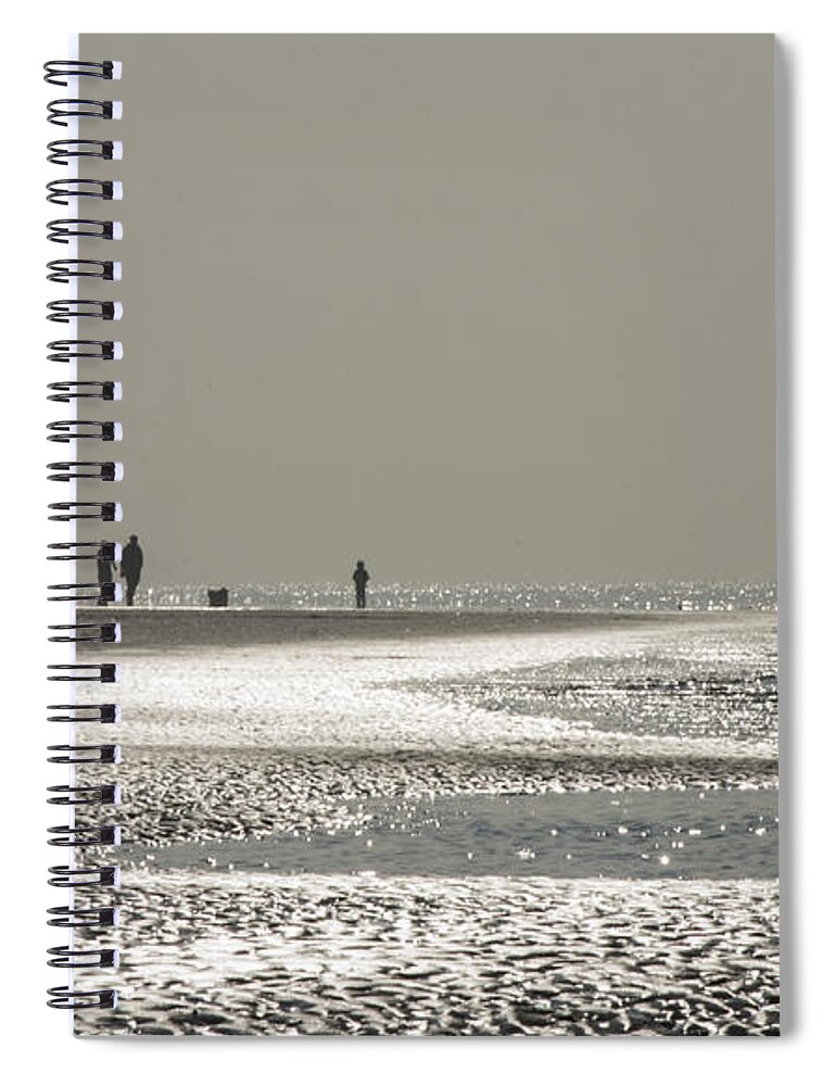 Seaside Spiral Notebook featuring the photograph Quick silver by Spikey Mouse Photography
