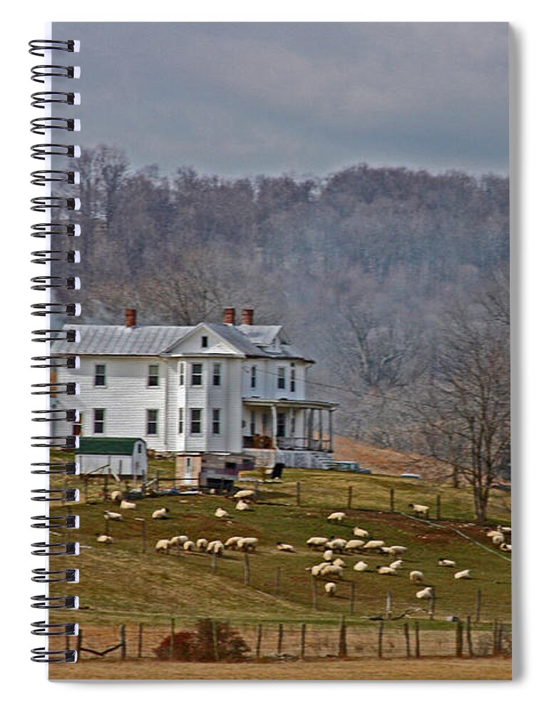 Farming Spiral Notebook featuring the photograph Quiet Living by Sandra Clark