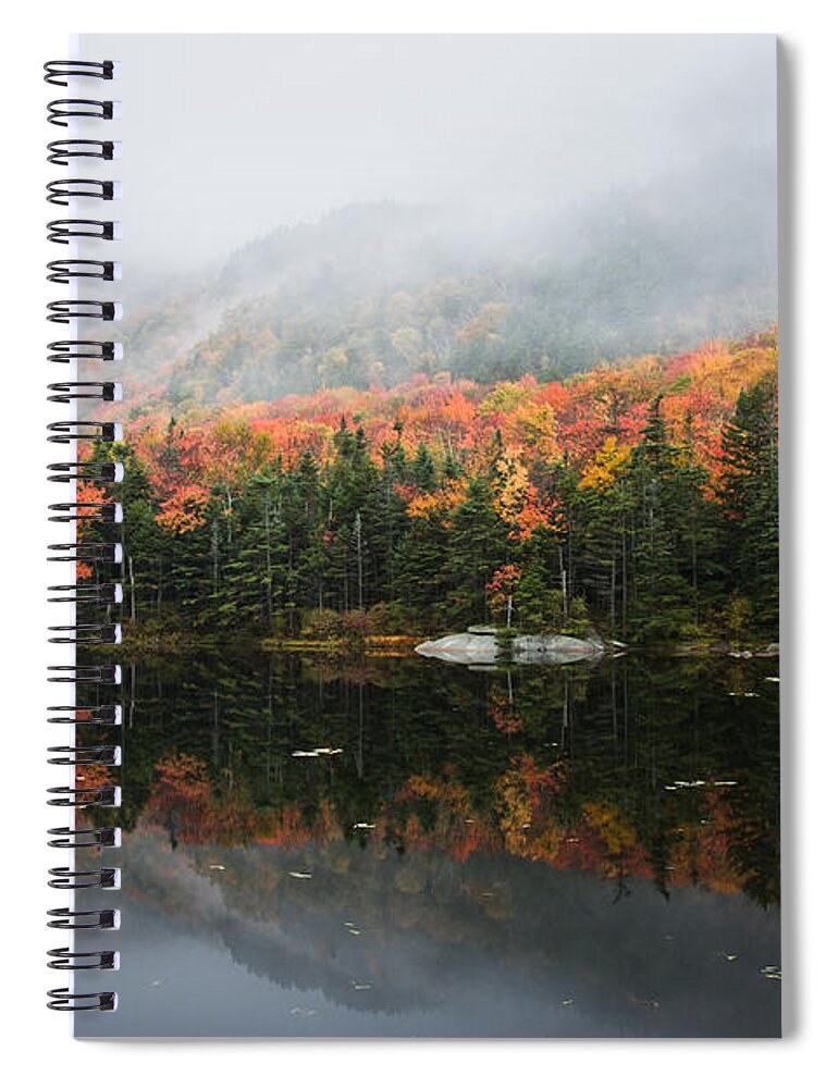 Kinsman Notch Spiral Notebook featuring the photograph Quiet solitude by Jeff Folger