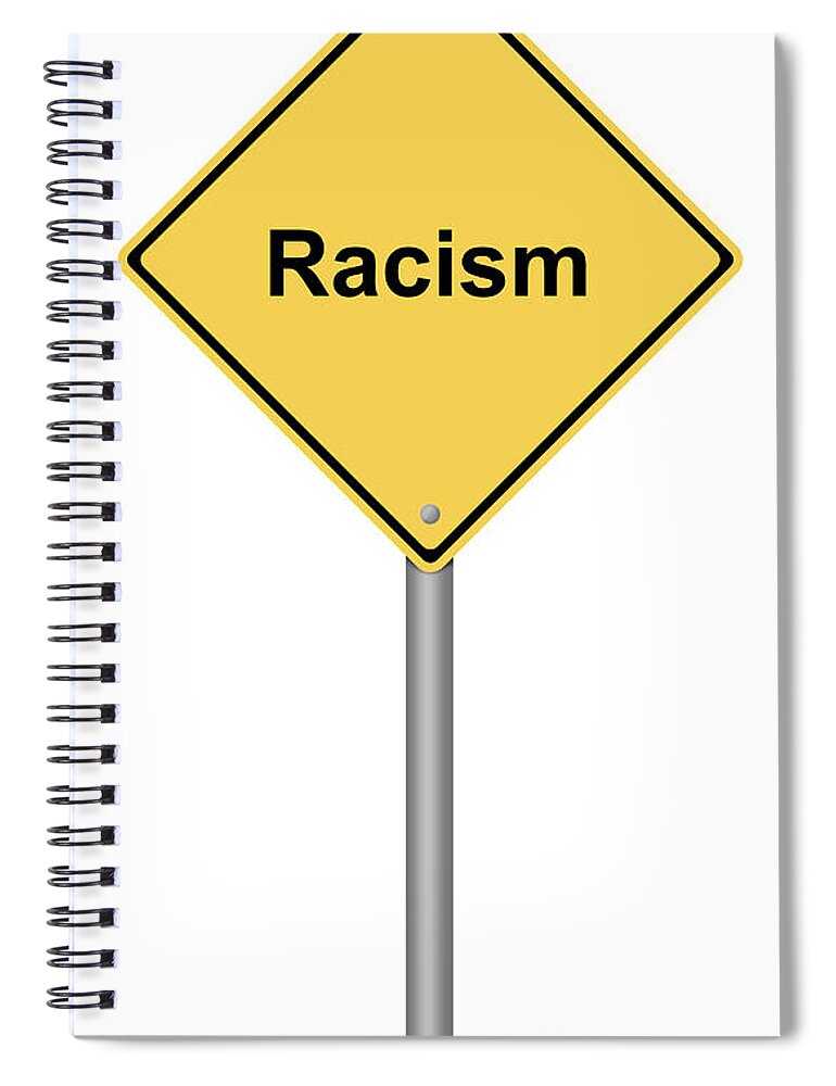 Racism Spiral Notebook featuring the digital art Racism by Henrik Lehnerer