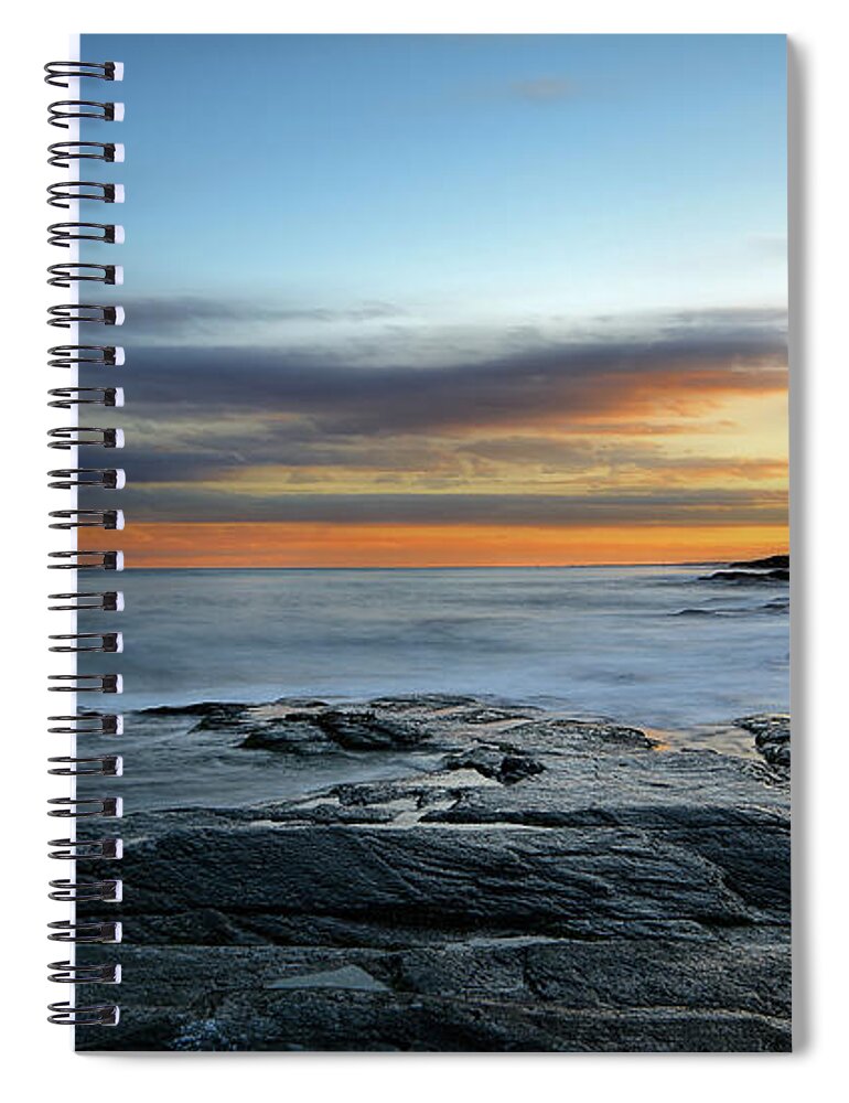 Beavertail Spiral Notebook featuring the photograph Radiance Of Its Light by Lourry Legarde