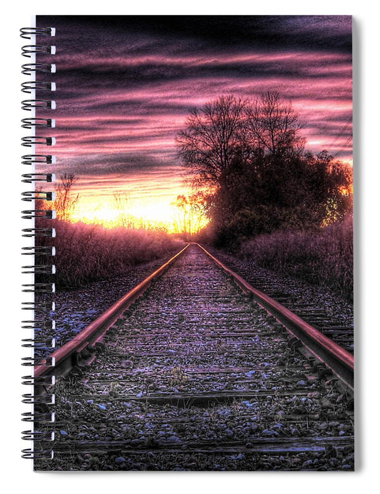 Photography Spiral Notebook featuring the photograph Radiant Orchid by Jane Linders