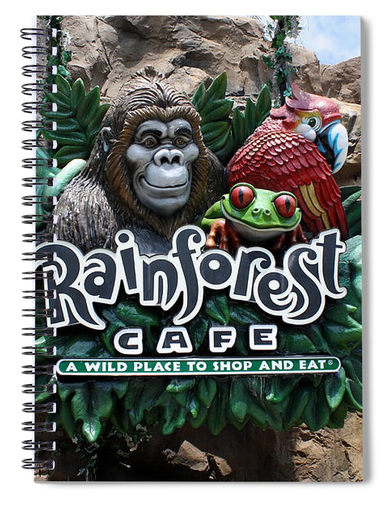 Rainforest Cafe Spiral Notebook featuring the photograph Rainforest by David Nicholls