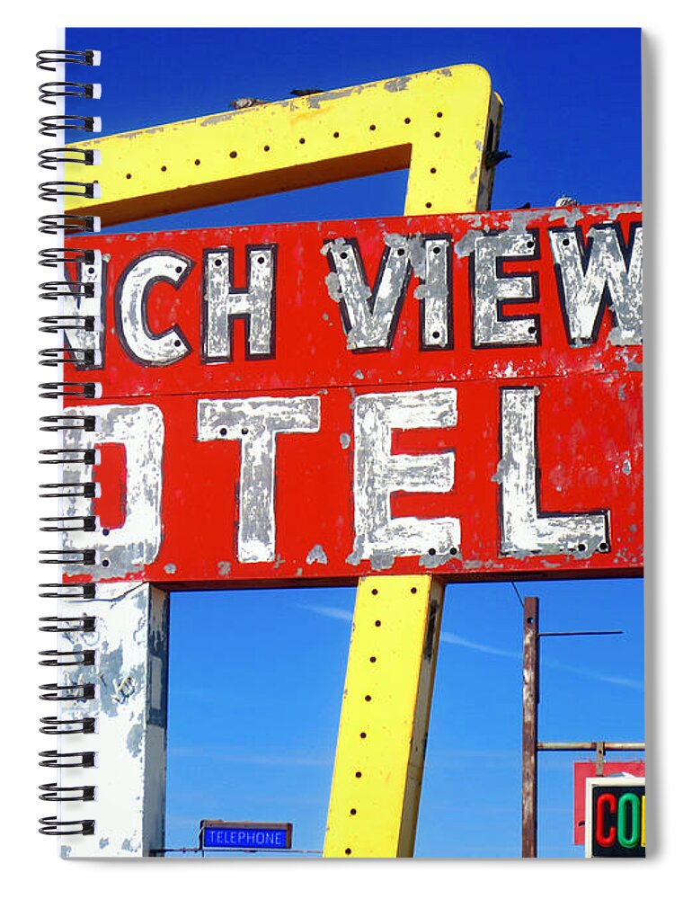 Ranch View Motel Spiral Notebook featuring the photograph Ranch View Motel by Gia Marie Houck