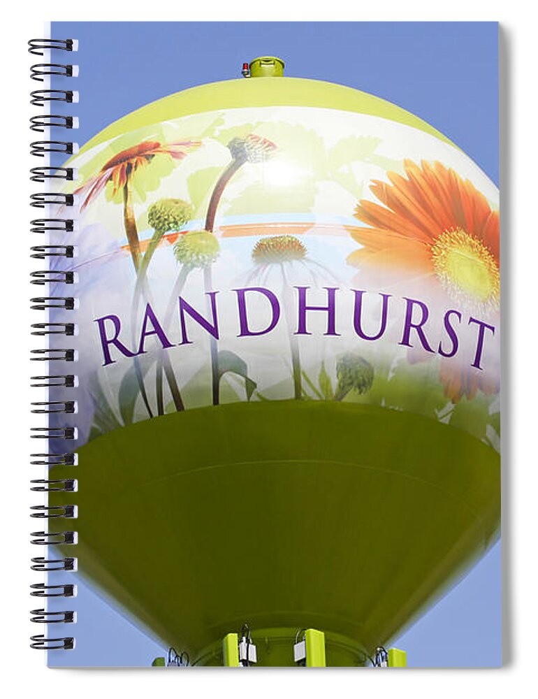 Randhurst Spiral Notebook featuring the photograph Randhurst Water Tower by Patty Colabuono