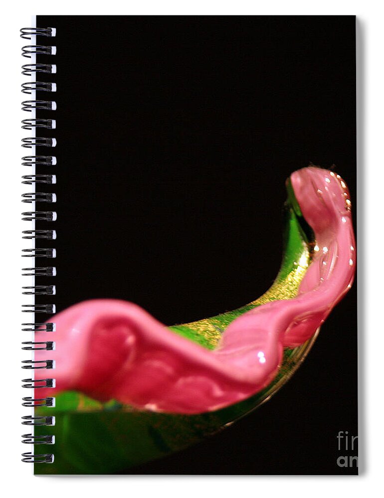 Black Background Spiral Notebook featuring the photograph Reaching by Eileen Gayle