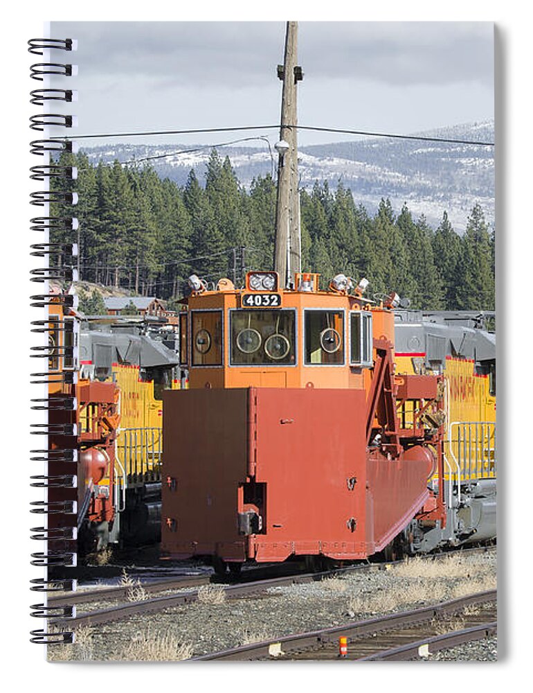 Artistic Spiral Notebook featuring the photograph Ready for More Snow at Donner Pass by Jim Thompson