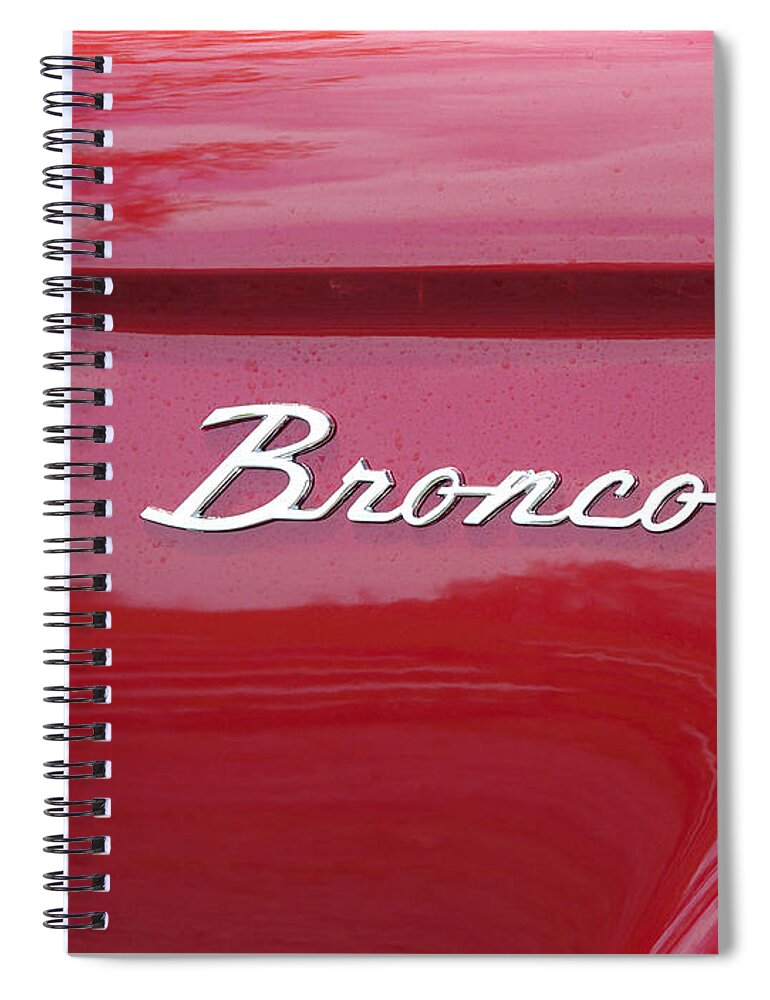 Richard Reeve Spiral Notebook featuring the photograph Red Bronco I by Richard Reeve