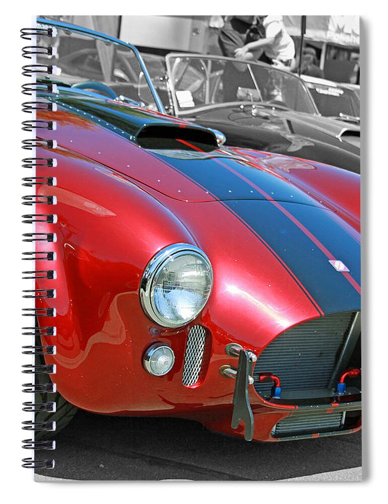 Cars Spiral Notebook featuring the photograph Red Cobra by Shoal Hollingsworth