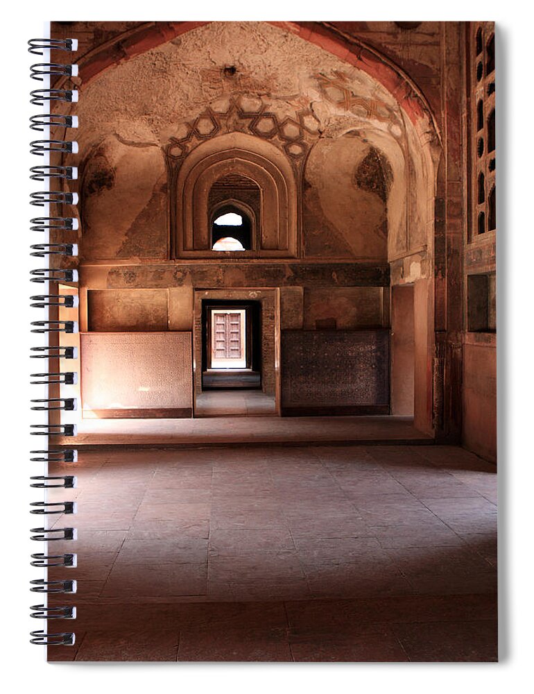 India Spiral Notebook featuring the photograph Red Fort Agra India by Aidan Moran