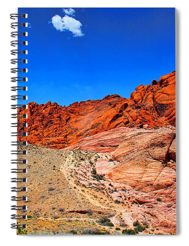 Red Rock Canyon Spiral Notebook featuring the photograph Red Rock Canyon by Mariola Bitner