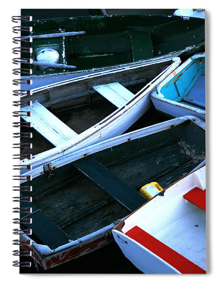Dories Spiral Notebook featuring the photograph Red Stripe by Timothy Johnson
