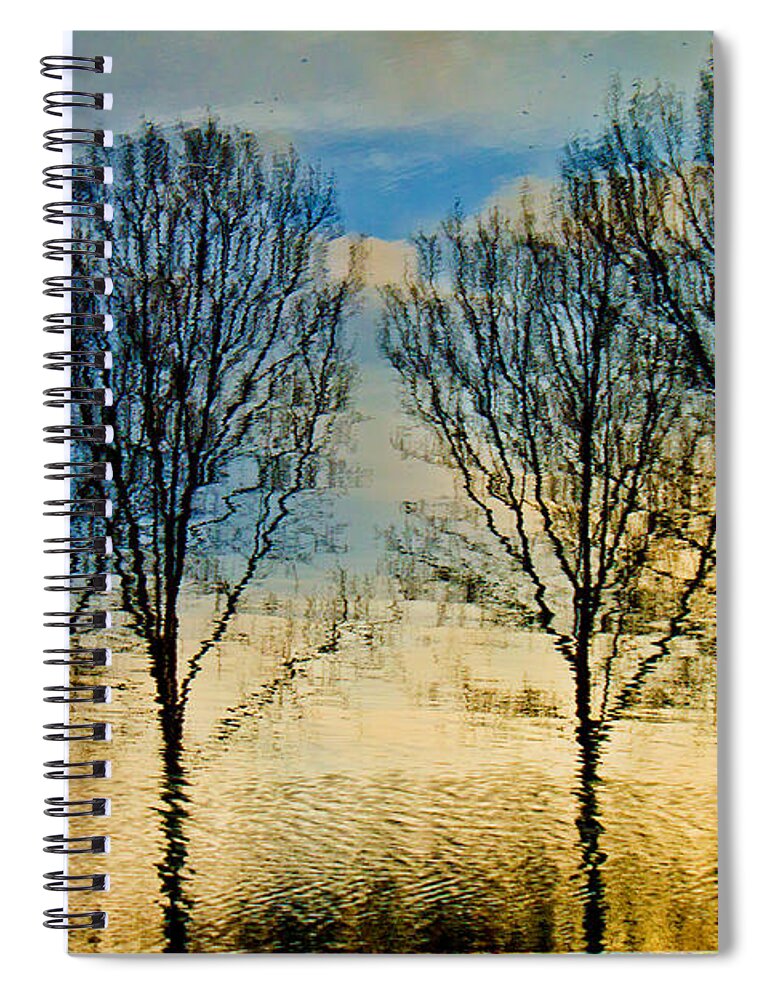 Landscape Spiral Notebook featuring the photograph Reflections by Adriana Zoon